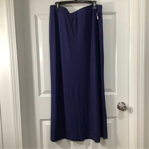 a new day Deep Blue Maxi Skirt size Medium NWT.